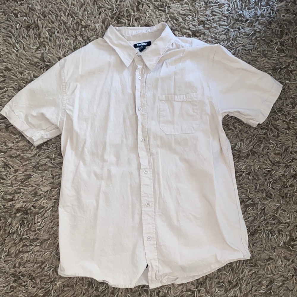 RSQ Creme Large Button Up